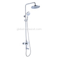 China Multifunctional brass bathtub shower set plastic shower Supplier